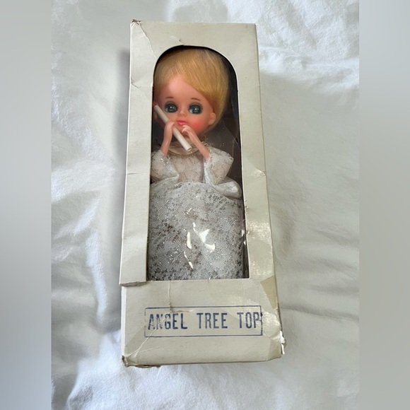 Vintage Christmas Angel Tree Topper~ Original Box~ Marshall Fields - Picture 2 of 12